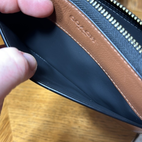 *HTF Color Combination* COACH Accordion Varsity Zip-Around Wallet - Picture 13 of 16